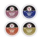Victor Allen's Coffee Across America Variety Pack (Seattle Dark, New York Select, Chicago Blend, Las Vegas Roast), 96 Count, Single Serve Coffee Pods for Keurig K-Cup Brewers