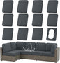Waterproof Outdoor Cushion Covers, Stretch Patio Slipcovers | UV Resistant by hyha