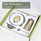 Matcha Set, 8 PCS Japanese Matcha Bowl Set with Whisk and Tea Scoop - Traditional Matcha Kit for Authentic Matcha Preparation, Perfect for Gift