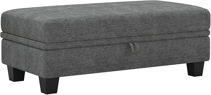 Belffin Fabric Large Ottoman - Image 7