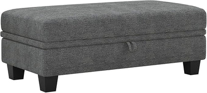Belffin Fabric Large Ottoman - Image 7