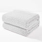 Exclusivo Mezcla Soft Waffle Fleece Bed Blanket King Size, Heather Gray | by ExclusivoMezcla