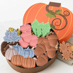 2Pcs Fall Silicone Molds Autumn Silicone Chocolate Molds, Thanksgiving Candy Mold, Fall Chocolate Molds, Leafs Acorns Pumpkins Shape for Thanksgiving Halloween Autumn Harvest, Nude Color