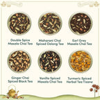 VAHDAM, Chai Tea Gift Set (12 varieties) Chai Loose Leaf Tea in Tin Caddy Gift Box | Exotic Chai Tea Blends | Gluten Free, Non GMO | Gifts for Men and Women | Gifts for Him/Her