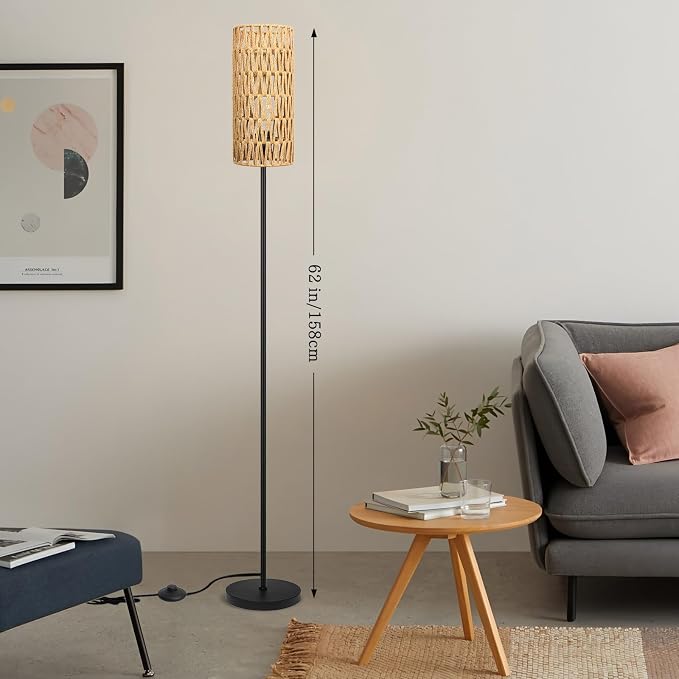 Ruiever Floor Lamp for Living Room, Farmhouse Floor lamp, Modern Standing lamp - Image 2