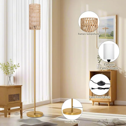 Ruiever Floor Lamp for Living Room, Farmhouse Floor lamp, Modern Standing lamp - Image 3