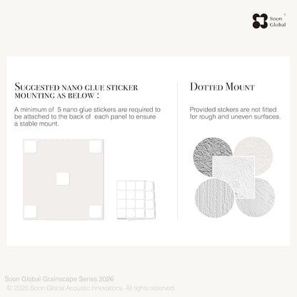 Soon Global Acoustical Wall Panels, 6-Piece 23.62 X 23.62 Inches Art Acoustic - Image 8