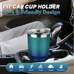 30 oz Tumbler with Lids and Straws, Stainless Steel Insulated Coffee Tumbler, Double Wall Vacuum Insulated Travel Mug Cup, Leakproof Thermal Coffee Cup for Hot and Cold Drinks (dark green blue)