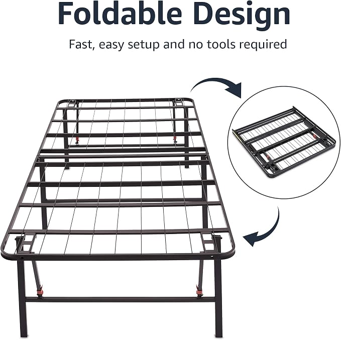 Amazon Basics Foldable Metal Platform Bed Frame - Image 6