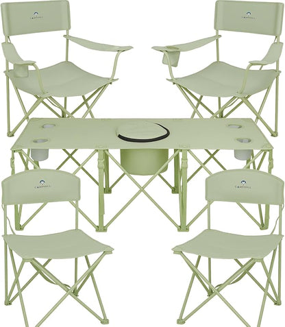 Camping Chair Set of 3, Outdoor Folding Camping Chairs by CAMPHILL