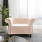 Living Room Chair, Modern Velvet Chesterfield Sofa Chair, Mid Century Single by RUSTYER