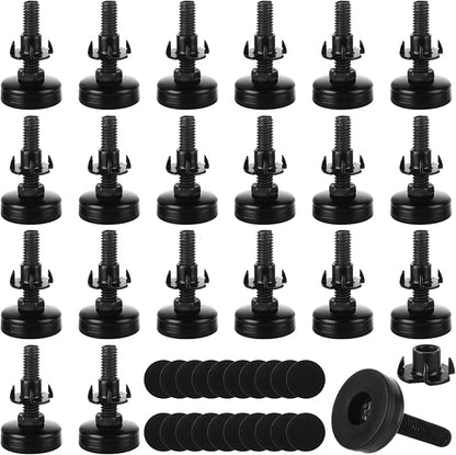 20Pack Adjustable Leveling Feet, 3/8”-16 Thread Heavy Duty Furniture Levelers by LOYORTY