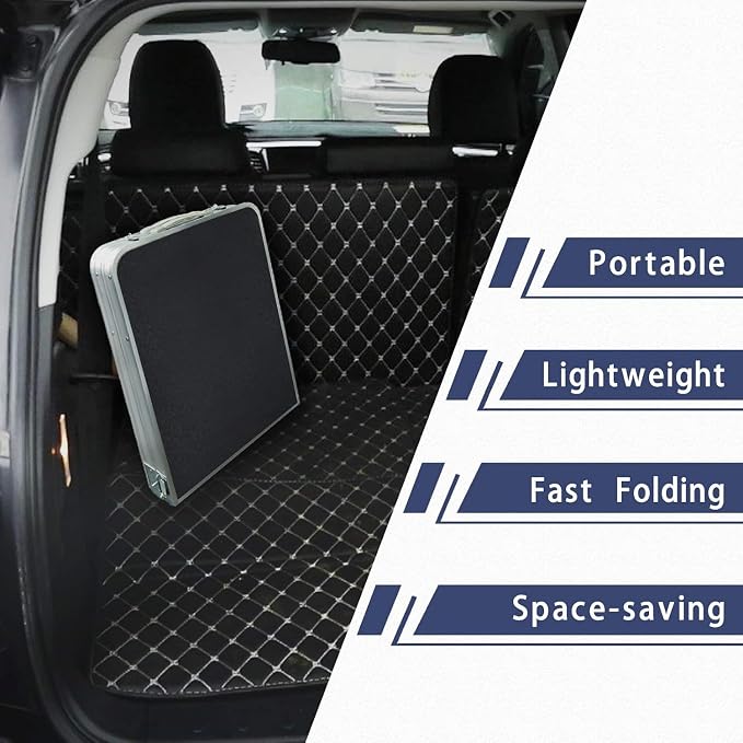 Folding Camping Table with Storage Compartment Aluminum Lightweight Camp - Image 5