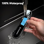 0.5 Sec Instant Read Meat Thermometer Digital with ±0.5℉ Precision, 100% Waterproof Auto Flip Bright LCD Screen, Motion Sensing Food Thermometer for Cooking Kitchen Oven Grill Candy BBQ, Black