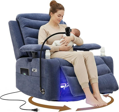 Olela Power Glider Recliner Nursery Chair, Swivel Rocking Chair by Olela