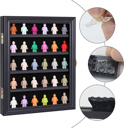 VERANI Minifigures Miniature Display Case Collectibles Display Box Wall Mount - Image 6