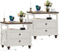 Joaxswe Farmhouse Nightstand Set of 2 by Joaxswe