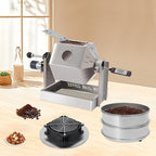 3.8L/3.45QT Coffee Roaster, Stainless Steel Coffee Bean Roaster with Cooler, 6 & 40 Mesh Sieves, Speed Controller, Thermometer, Drum Type Nuts Baker for Home and Commercial Use