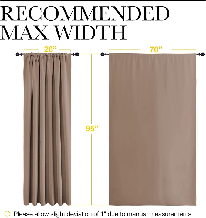 NICETOWN Room Darkening Curtains - Image 7