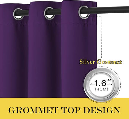NICETOWN Door Curtain for Closet Doors 80 Inches Long 1 Panel, Room Divider - Image 6