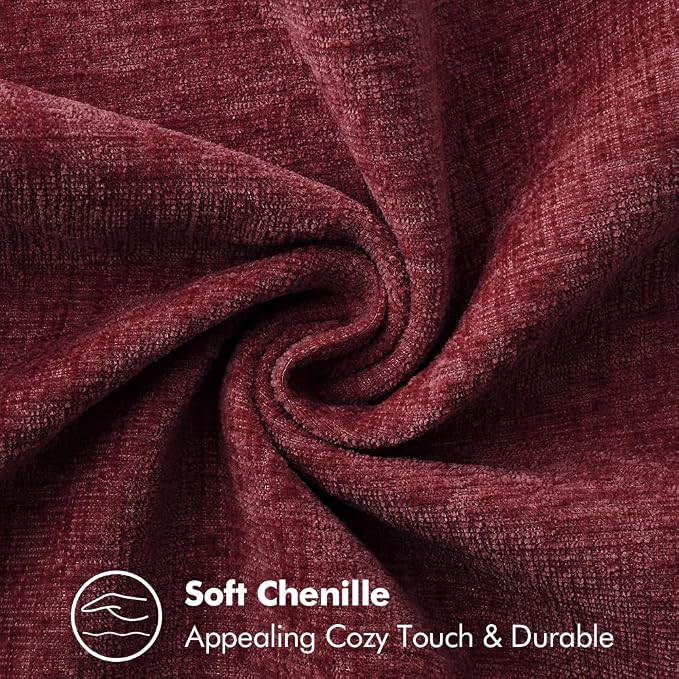 MIULEE Decorative Couch Throw Pillow Covers 20x20 Inch Burgundy Red 2 Pack | - Image 7