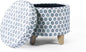 HomePop Upholstered Round Storage Ottoman|Homepop Home Décor|Upholstered Round by HomePop