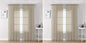 Chyhomenyc Taupe Sheer Curtains 84 Inches Long 2 Panels Set- Light Filtering by Chyhomenyc