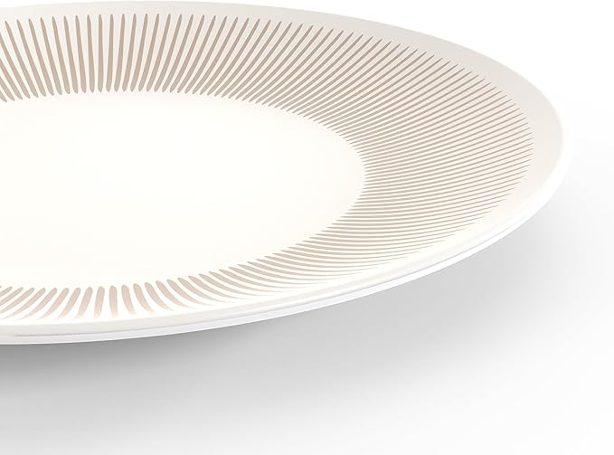 TervisHome Melamine Dinner Plates - Set of 4 | Sandstone Collection | Durable Stoneware-like Quality, Dishwasher Safe, Perfect for Indoor and Outdoor Use