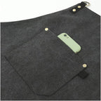 No-Tie Canvas Apron Heavy-Duty 16OZ Work Apron with Front Pocket Extra Long Straps Adjustable M–XXL