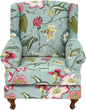 HAOYONG Wing Chair Slipcovers Stretch Wingback Chair Covers Printed 2 Pieces by HAOYONG