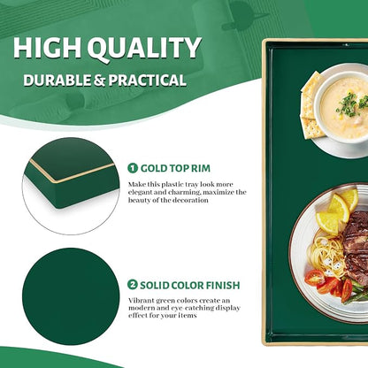 MAONAME Dark Green Decorative Tray, Serving Tray - Image 4