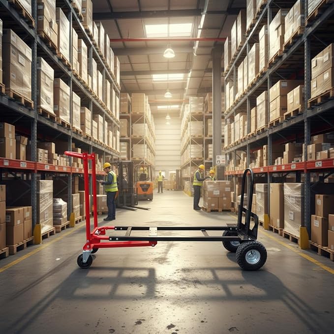 Suzhi Convertible Hand Truck Dolly Cart Heavy Duty/with 4 Wheels, Industrial - Image 7