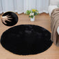 ORINOVA Black Rabbit Shaggy Fur Rug by ORINOVA