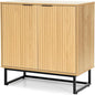 EYYTHUNG Fluted Cabinet with Storage, Sideboard Buffet Cabinet with Adjustable by EYYTHUNG
