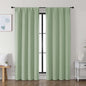 Simplebrand Ava Light Green Blackout Curtains by Simplebrand