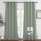 NICETOWN Blackout Sage Green Curtain 90 inch Length by NICETOWN