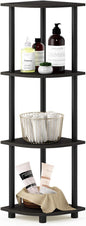 Furinno TURN-N-TUBE Corner Shelf, 4-Tier Corner Bookshelf, Display Storage by Furinno-FitsYourSpaceFitsYourBudget