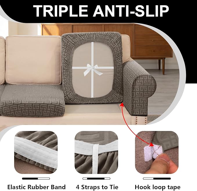 UNBBRRL Stretch Couch Backrest Cushion Cover - Image 3