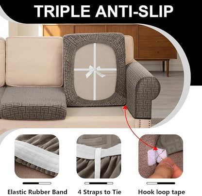 UNBBRRL Stretch Couch Seat Cushion Cover - Image 3