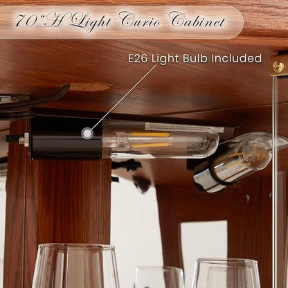Corner Display Curio Cabinets - Image 5