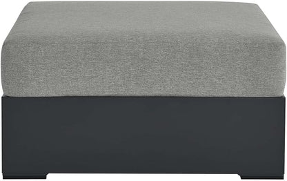 Modway Tahoe Aluminum Ottoman Gray - Image 4