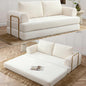 HANXIN 80 Inch Convertible Sleeper Sofa Bed, High Back Plush Corduroy Folding by HANXIN