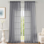 Sheer Grey Curtains 108 Inches Long by OWENIE