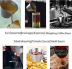 MHW-3BOMBER Espresso Measuring Cup Espresso Shot Cup 2oz Stainless Steel Pouring Cup for Tomato Sauce|Steak Sauce|Desserts|Beverages| (Matte Glossy) G5140