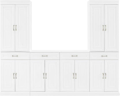Crosley Furniture Stanton 3-Piece Traditional Sideboard Buffet Cabinet and - Image 4