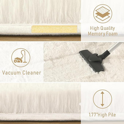 LOCHAS 8x10 Area Rugs Fluffy Living Room Carpets - Image 7