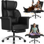Ergonomic Office Chair with Footrest, Criss Cross Legged Desk Chair with by SUNNOW