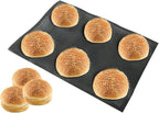 Bluedrop Silicone Bun Bread Form Round Shape Bread Tray Perforated Bakery Molds