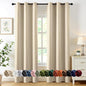 MIULEE Blackout Curtains for Bedroom 2 Panels 40 x 72 Inch Long Cream Beige | by MIULEE
