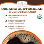 Fresh Roasted Coffee, Organic Guatemala | Single Origin, USDA Organic, Mold & Myco 3rd Party Tested, Kosher | 24 Pods for K Cup Brewers